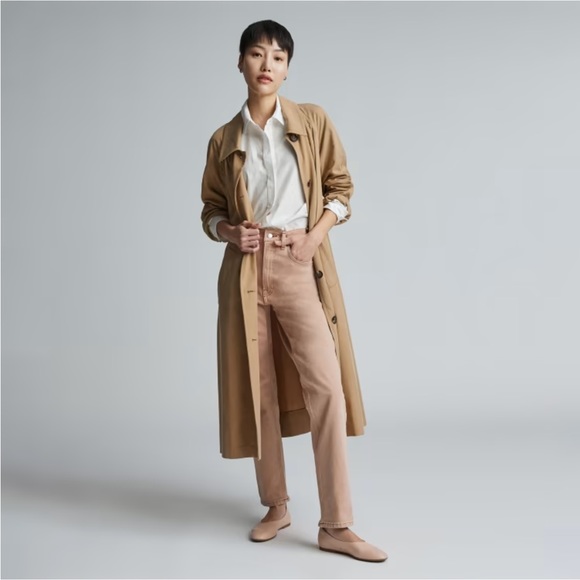 EVERLANE The Italian Leather Day Glove in Pale Pink Flats Slip On Size 7.5 NEW - Picture 3 of 10